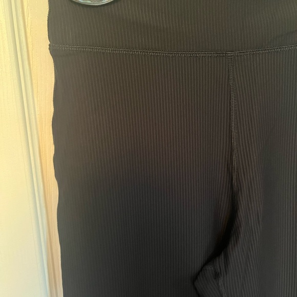 Old Navy Black Ribbed Flares - Picture 2 of 2